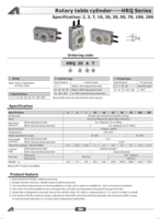 AIRTAC HRQ CATALOG HRQ SERIES: ROTARY TABLE CYLINDERS